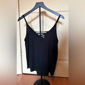 PINK Victoria's Secret Black Strappy Camisole